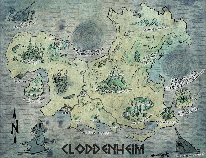 World Map (final art by Shaun Bryant) World Map (final art by Shaun Bryant)